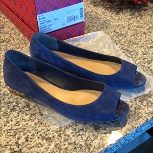 Tory Burch Salinas Peep Toe Ballet flats size 8.5